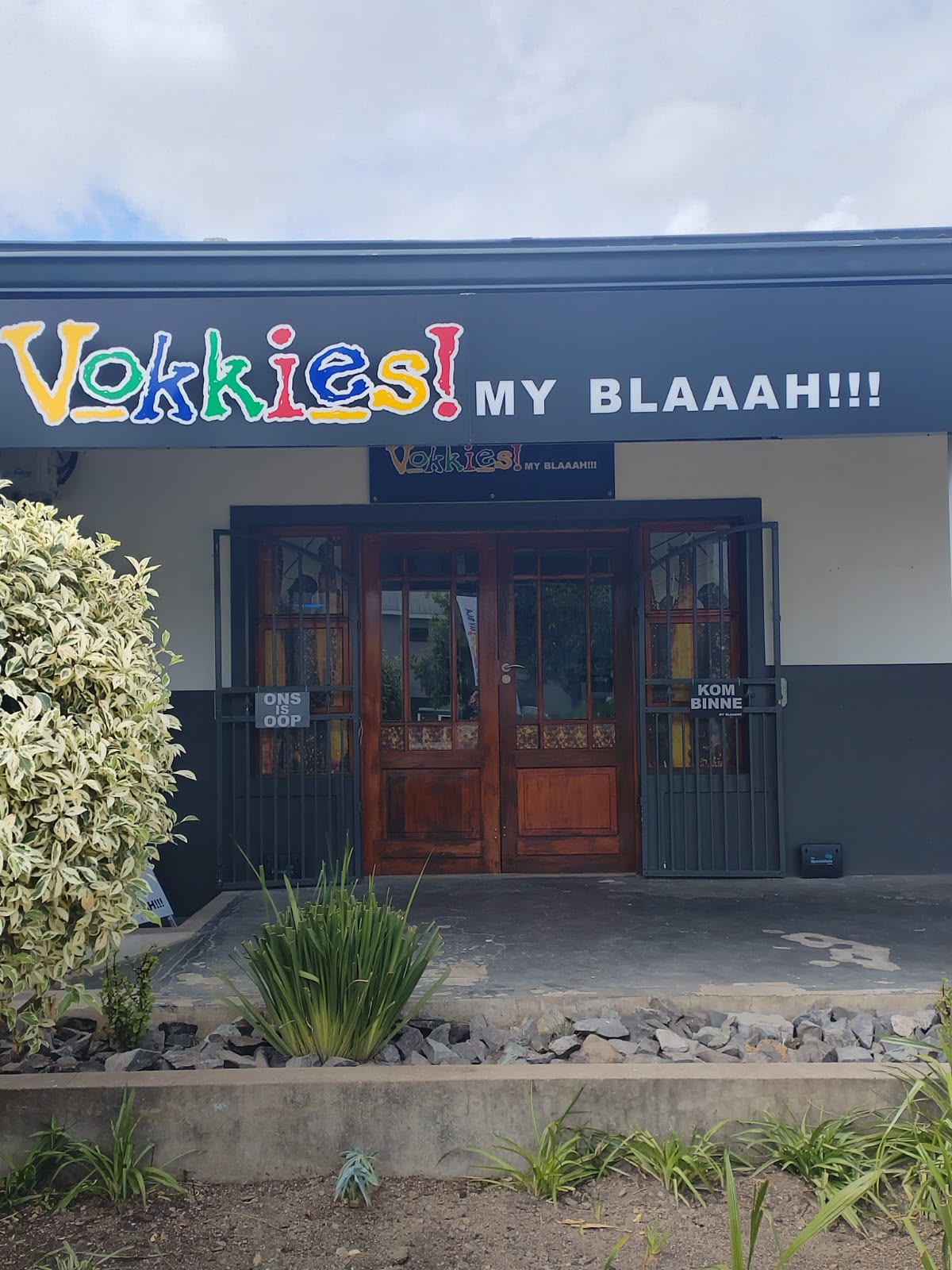 Vokkies Wellington se winkelfront